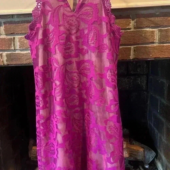 Skies are Blue scallop Edge Sparkling Violet Dress (NWT) - Picture 6 of 6